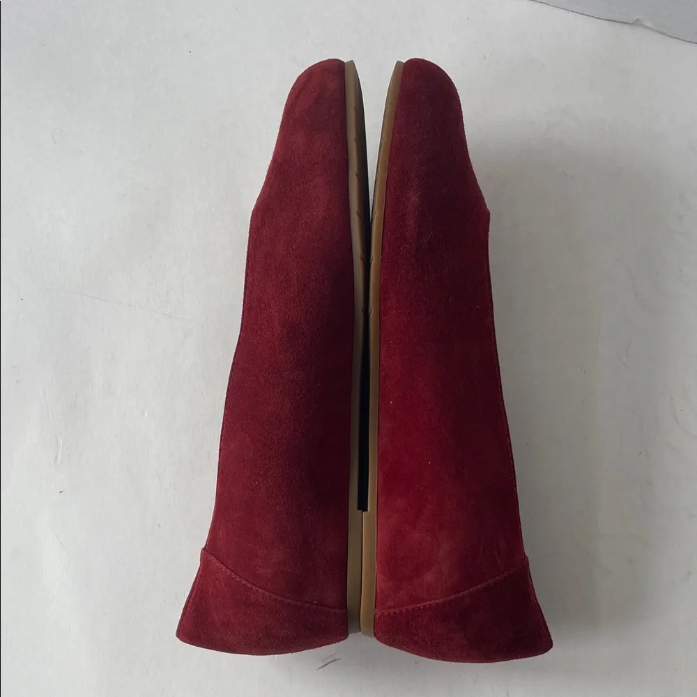 Eileen Fisher Red Suede Flats